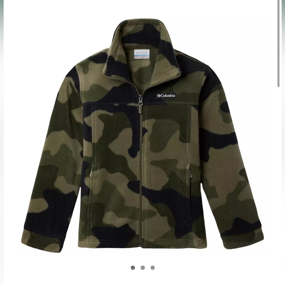 NWT Columbia Camouflage FLEECE Jacket boys 10-12